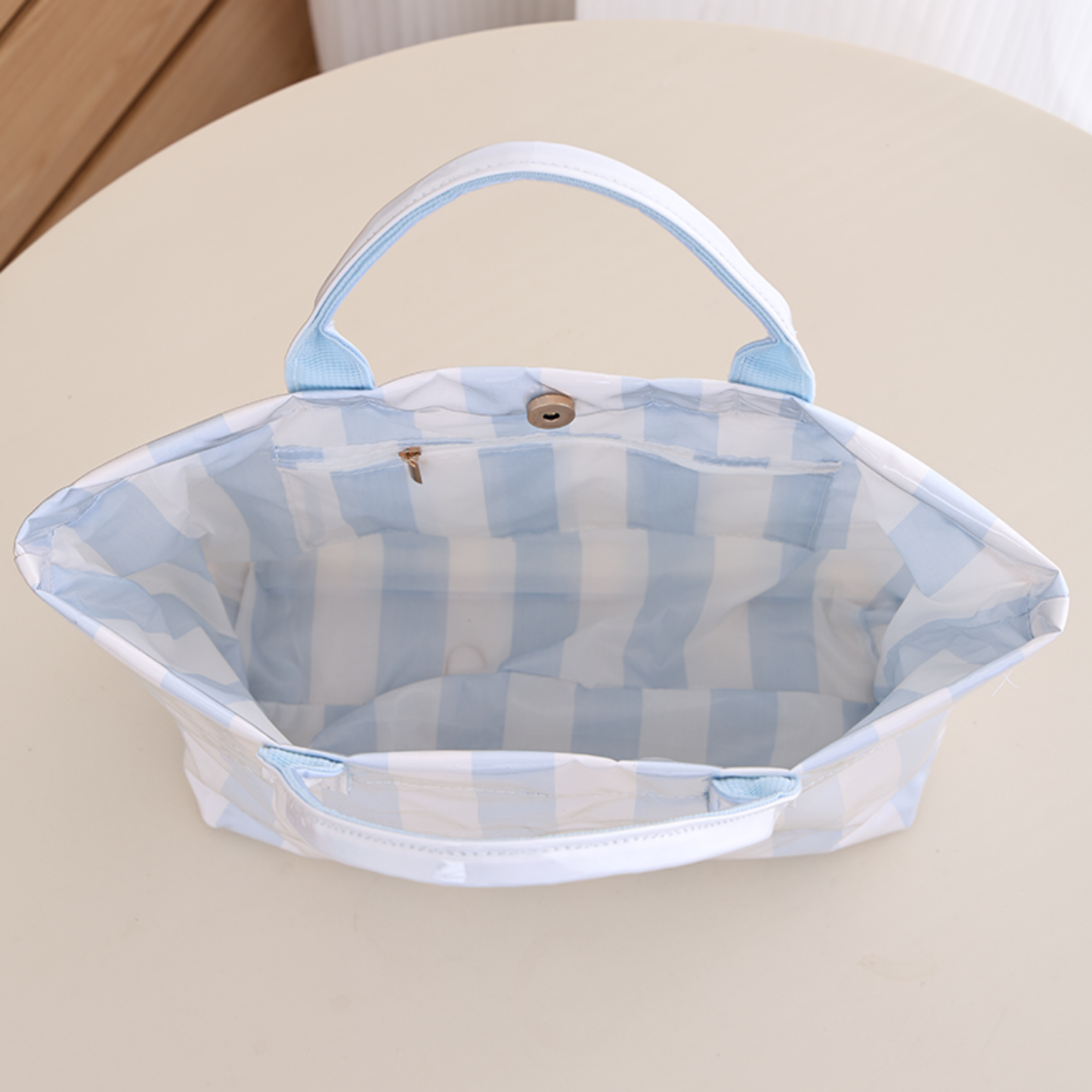 Waterproof Tote Bag PVC Beach Bag : Seaside Vineyard
