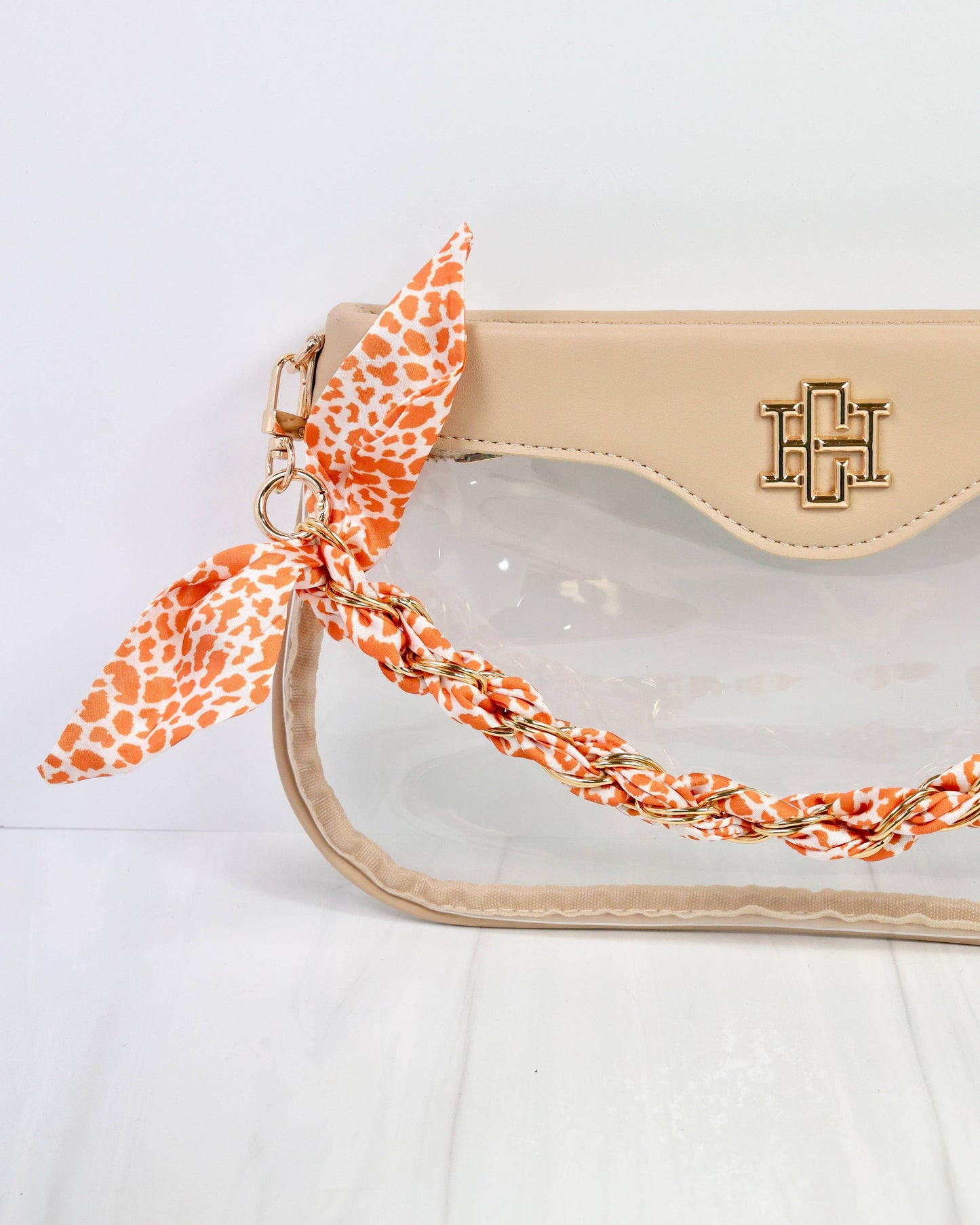 Serafina Scarf Purse Chain Orange Lep