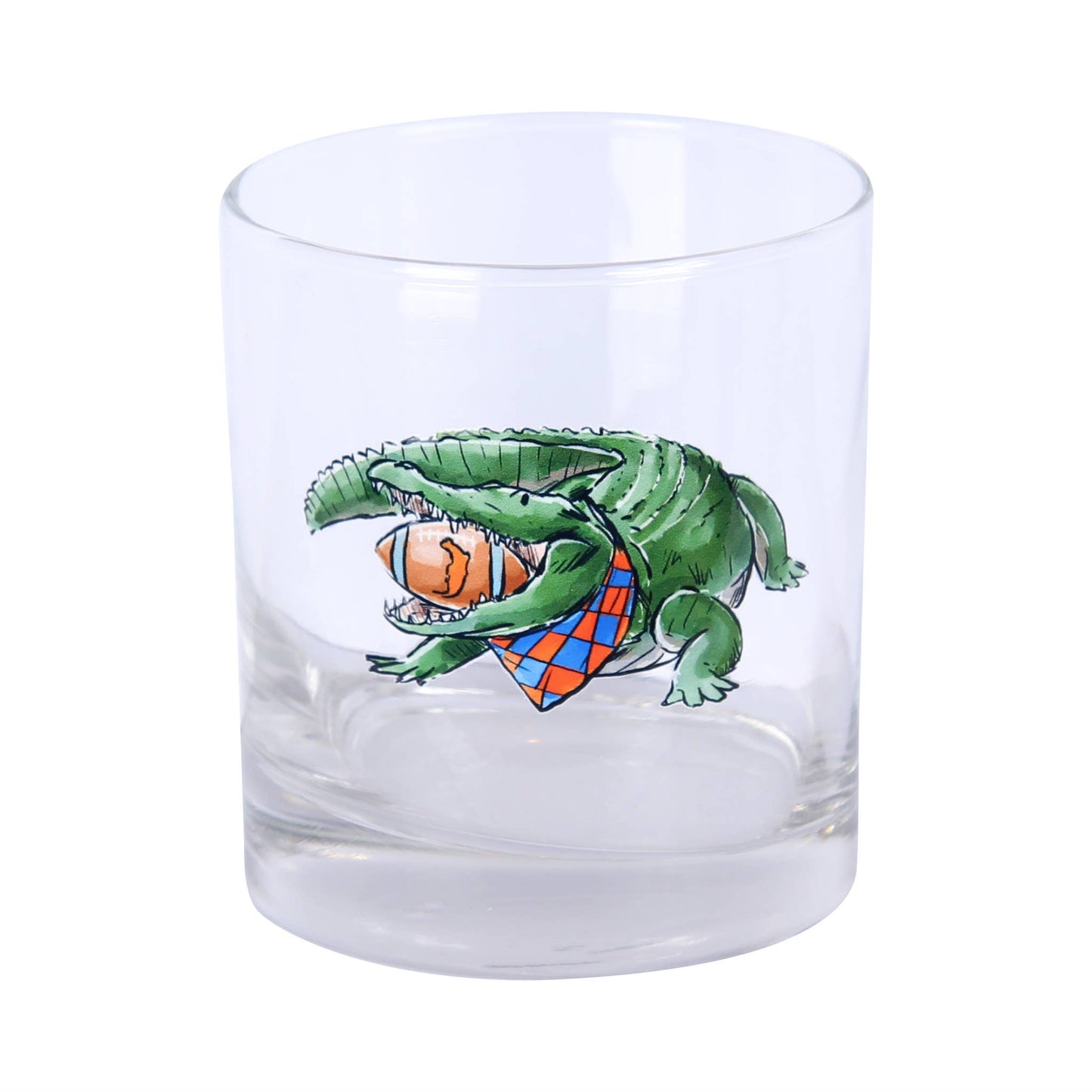 Florida FL State Spirit Gator Football Rocks Glass