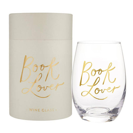 Stemless Wine Glass - Book Lover: Material