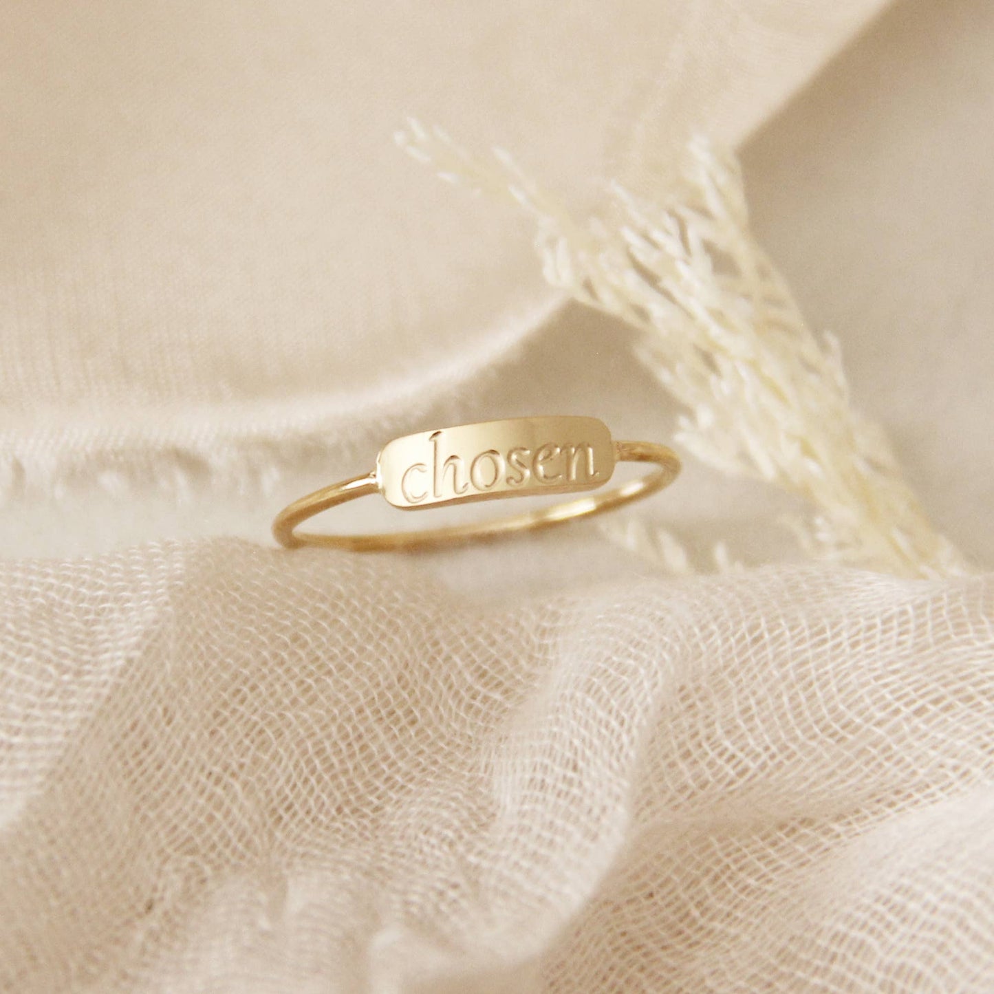 Chosen Ring, Ephesians 1:4-5: Yellow Gold