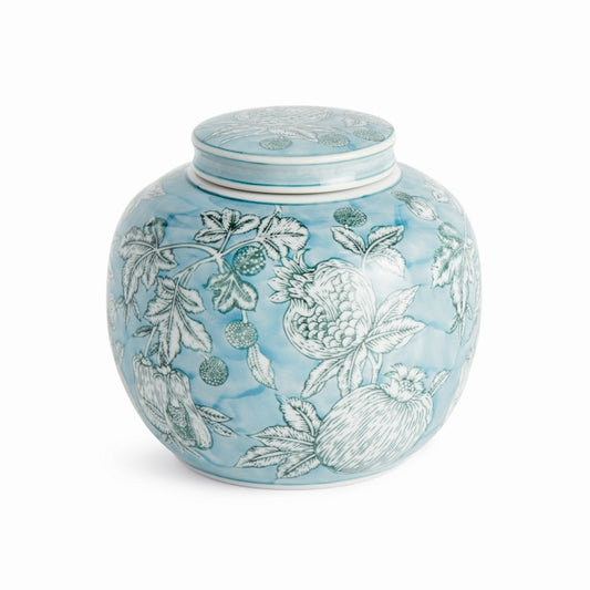 Pomegranate Sketch Lidded Jar
