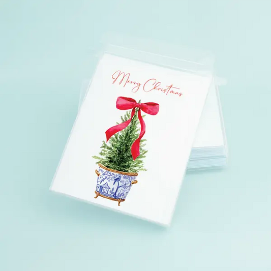 Ginger Pot "Merry Christmas" Card Box Set