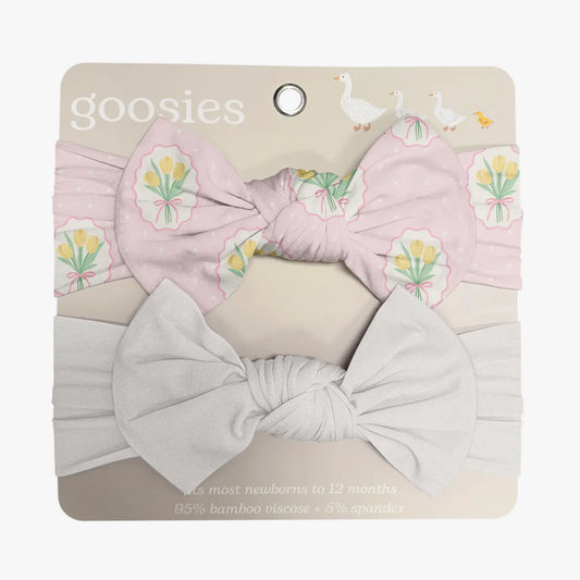 Headband Bow Set -Fancy Tulips