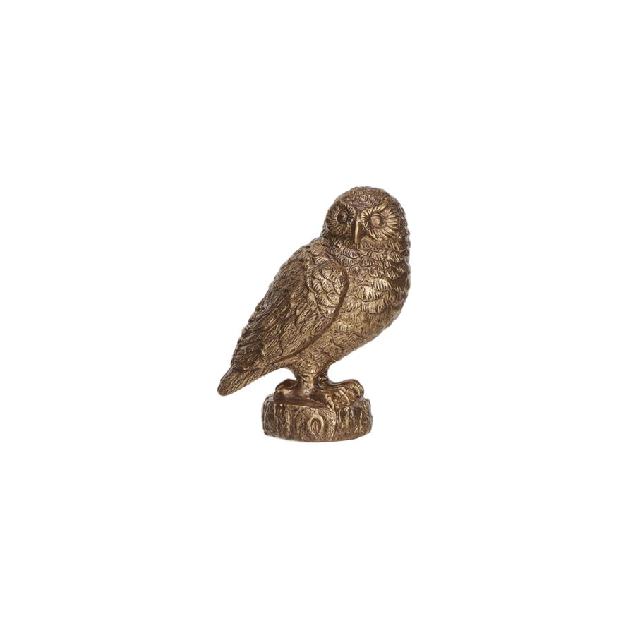 Resin Gold Owl S