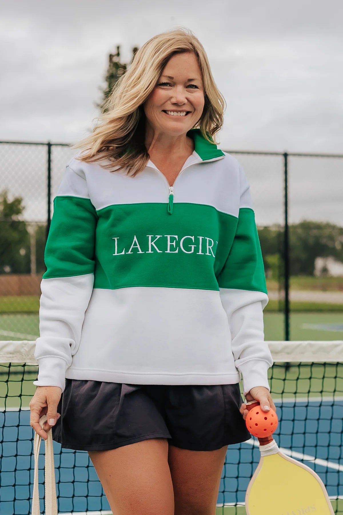 Lakegirl Cloud Fleece 1/4 Zip in Kelly Green