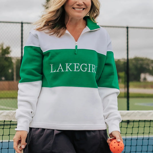 Lakegirl Cloud Fleece 1/4 Zip in Kelly Green