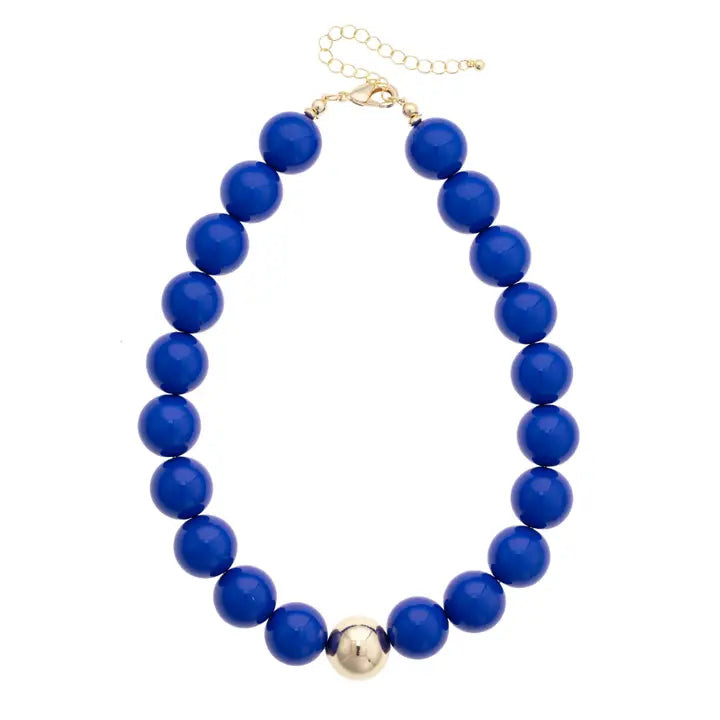 Marjorie Game Day Beaded Necklace