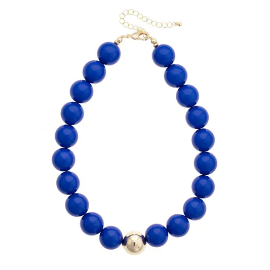 Marjorie Game Day Beaded Necklace
