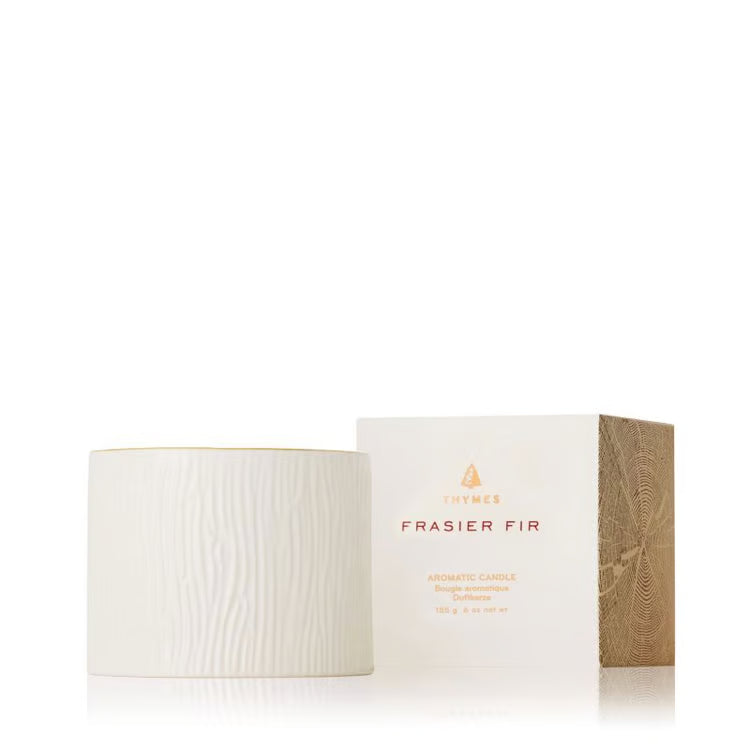 Frasier Fir GIlded Ceramic Poured Candle Petite