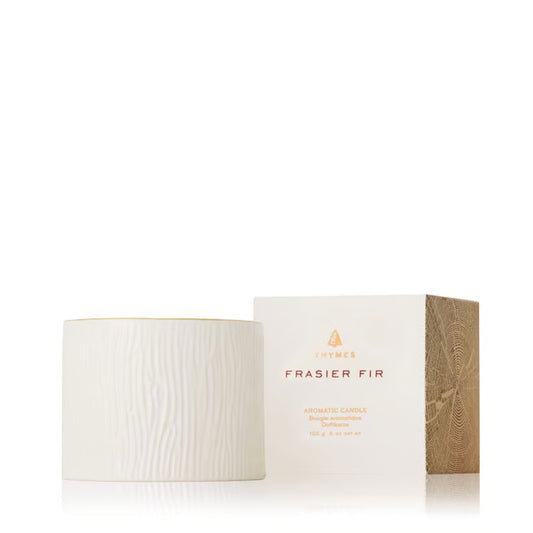 Frasier Fir GIlded Ceramic Poured Candle Petite