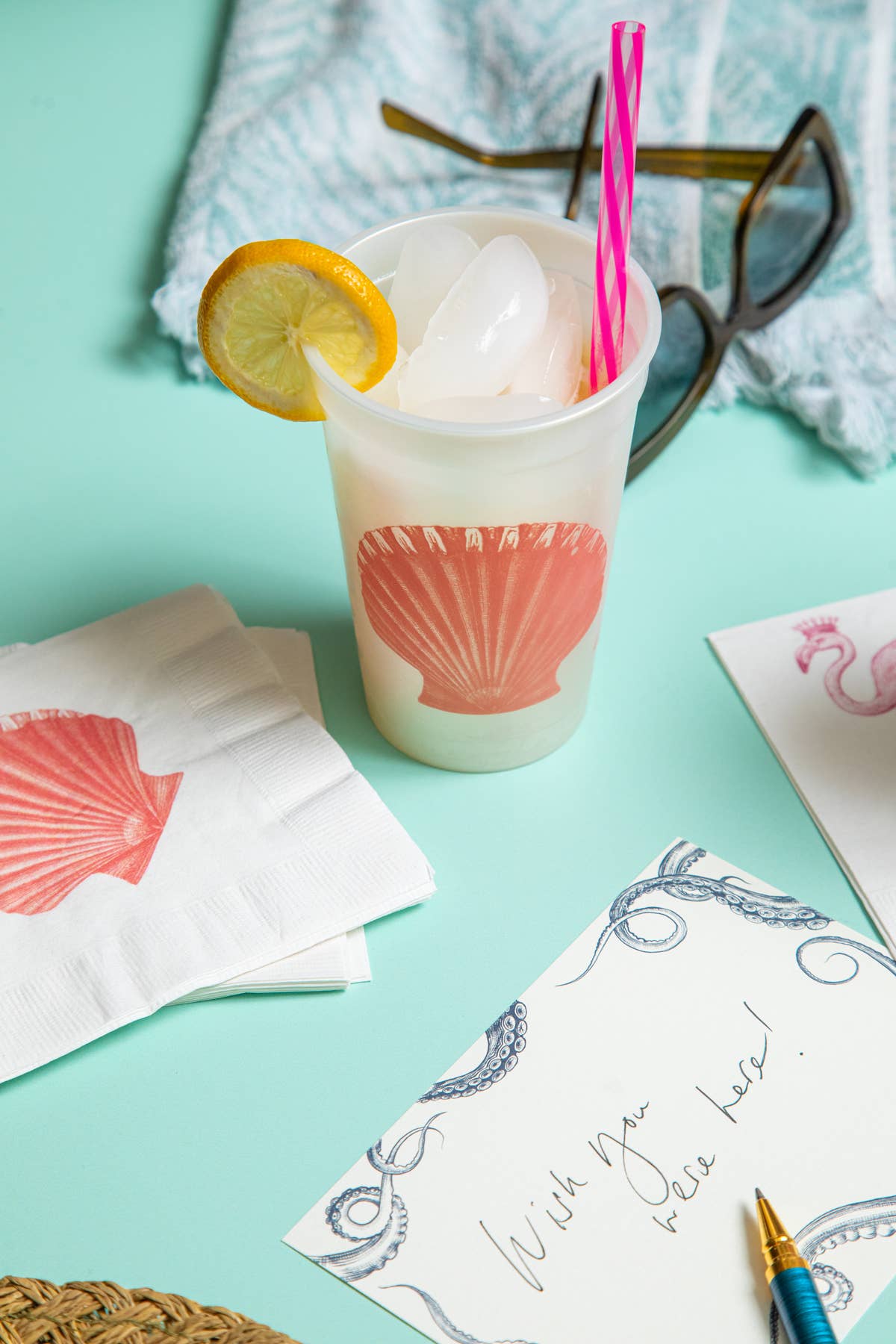 Scallop Cocktail Napkins