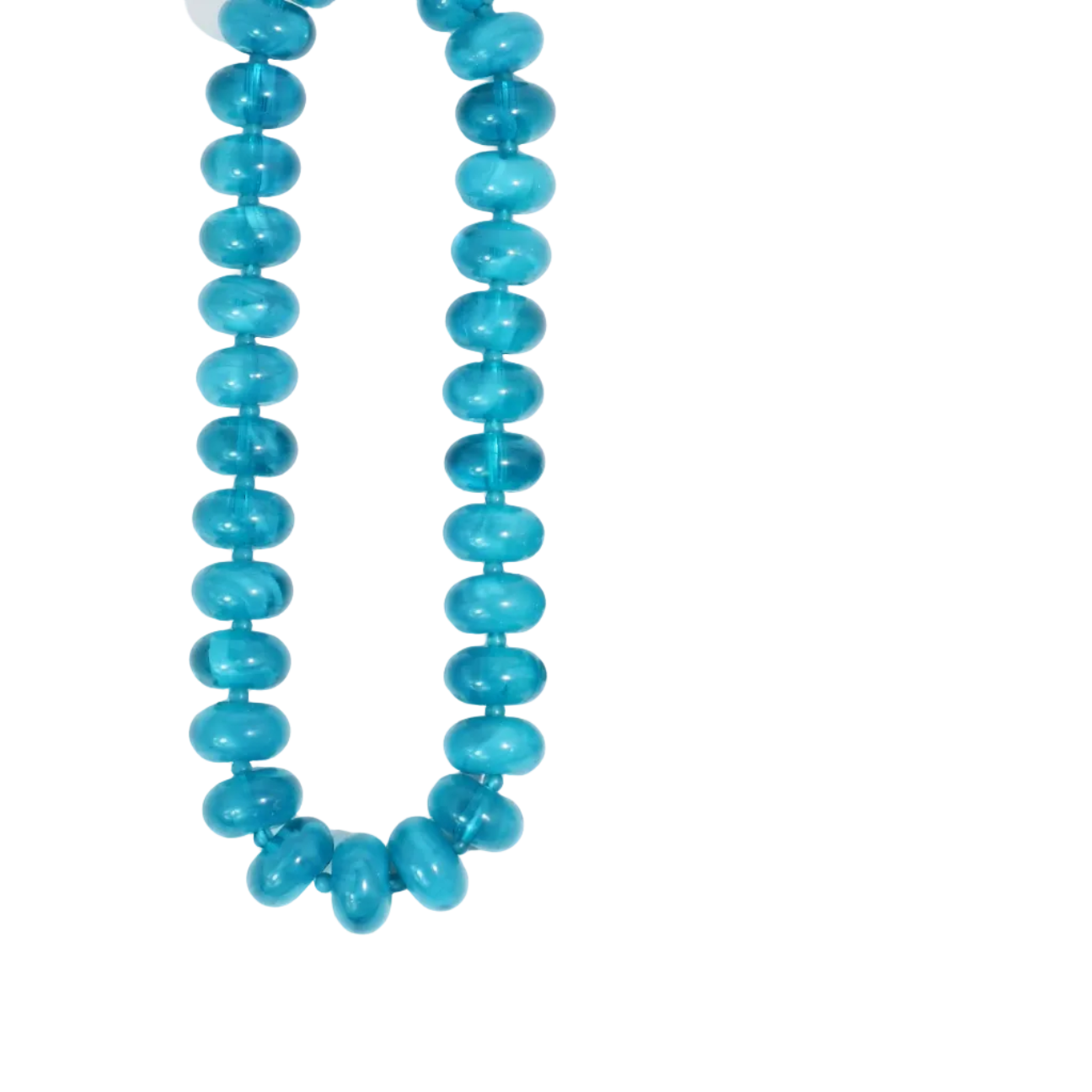 Sugar Beads Necklace : Aqua