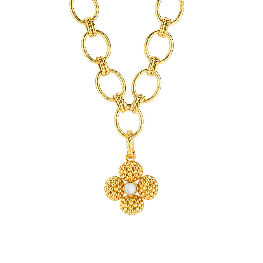 Berry Clover Double Sided Pendant