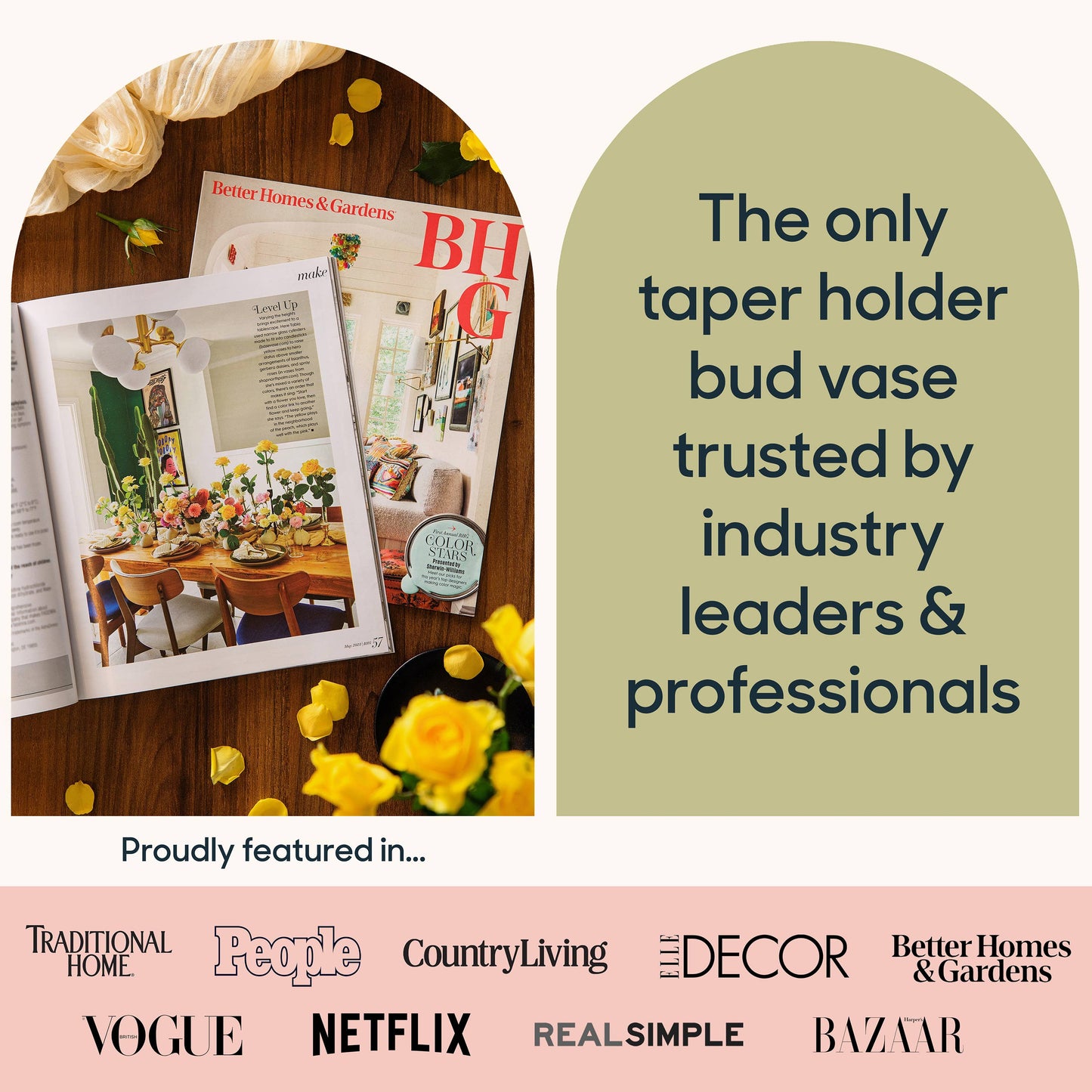 Base Vase 3-Pack (Clear)