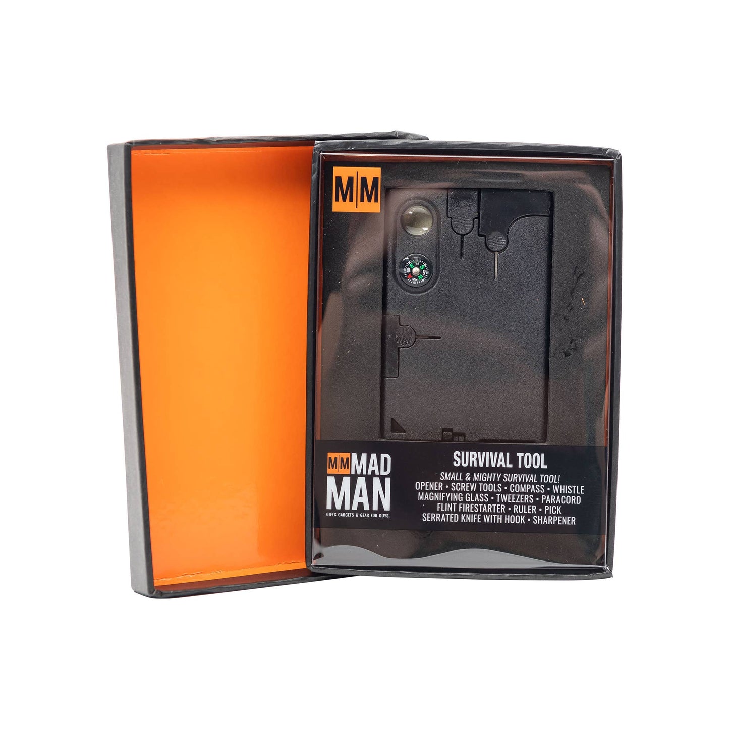 Survival Tool | 18-in-1 Credit Card Survival Multi-Tool: Black