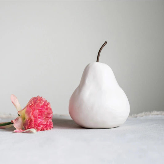 Stoneware Pear White