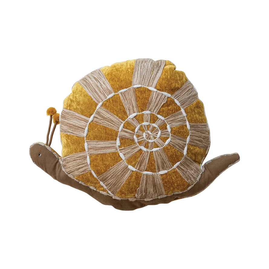 Hand Woven Snail Pillow