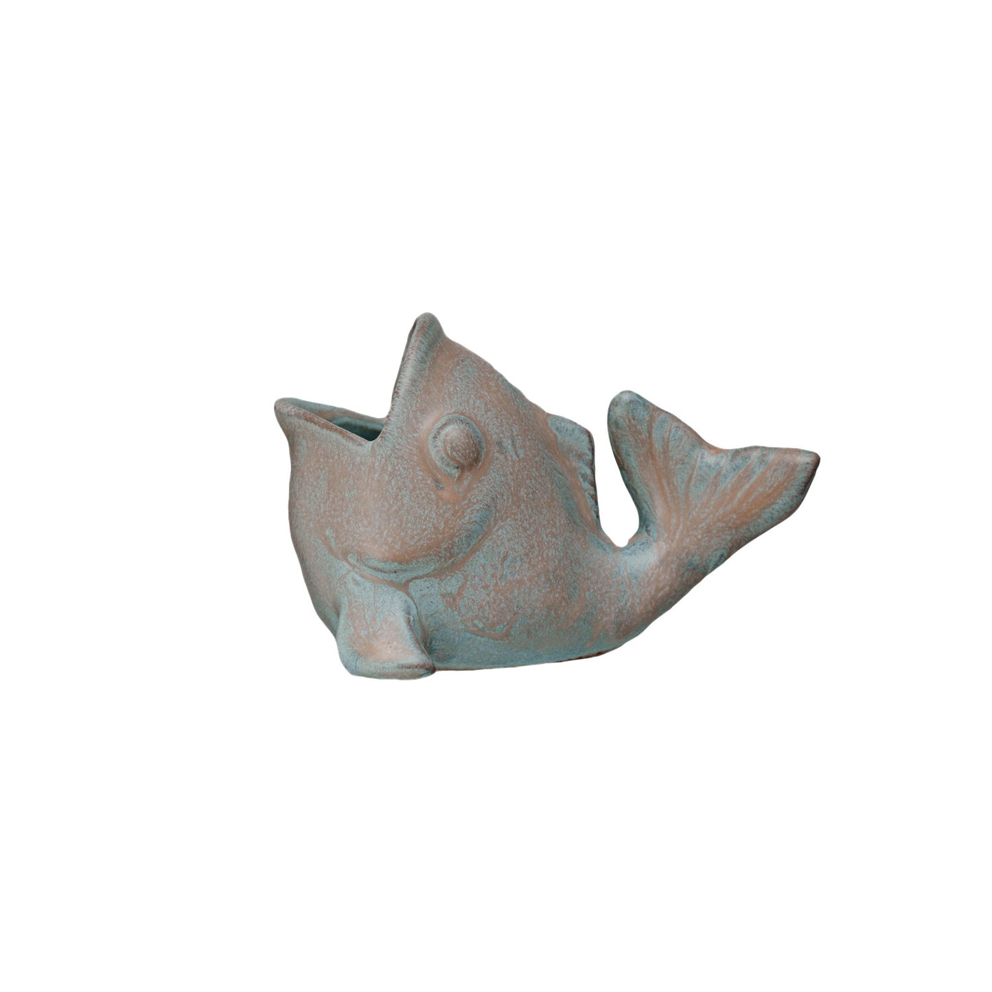 Stoneware Fish Shaped Toothpick Holder (Each One Will Vary)