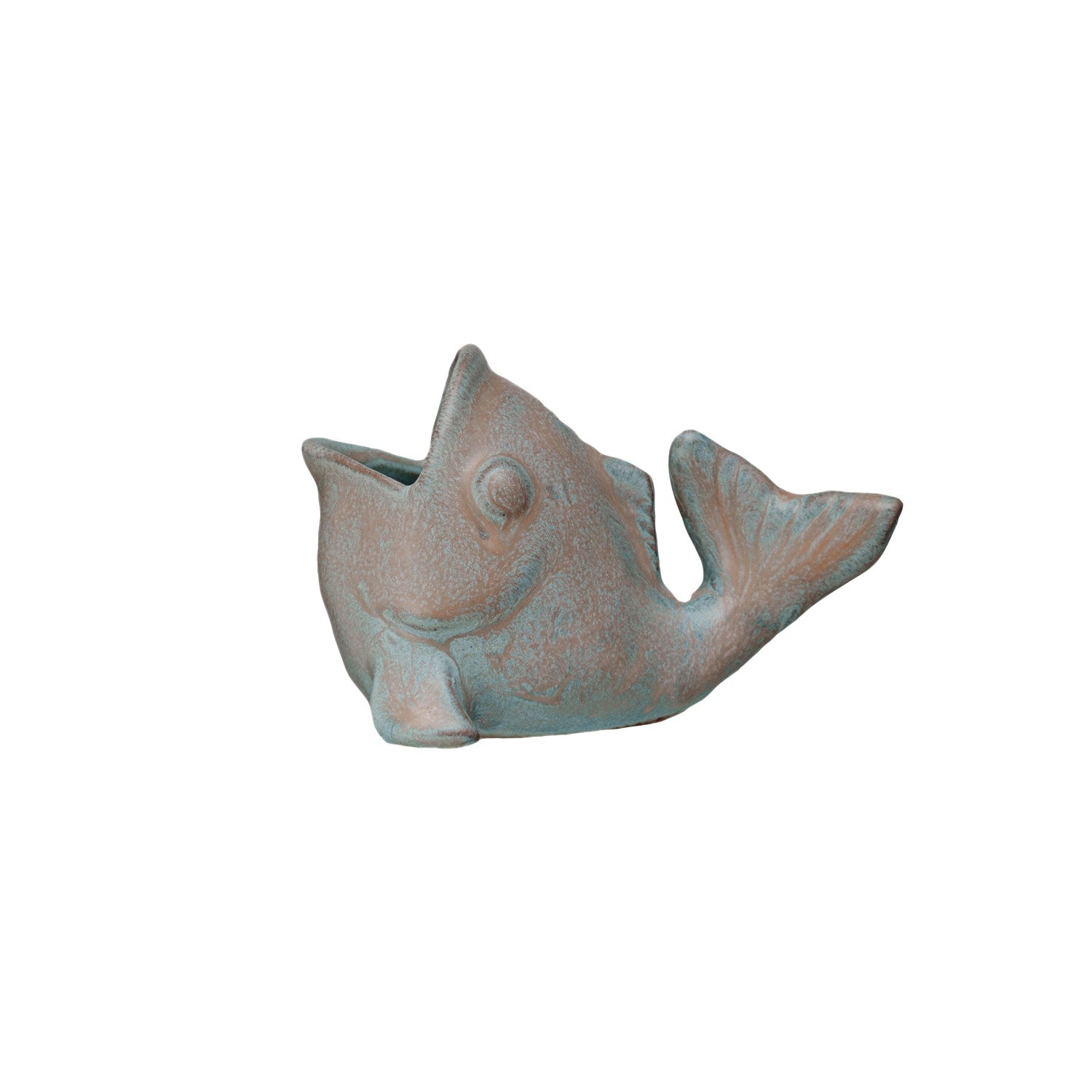 Stoneware Fish Shaped Toothpick Holder (Each One Will Vary)