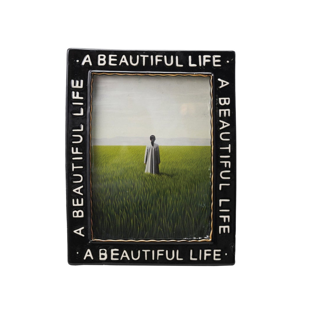 Embossed Photo Frame with Electroplating (5-1/2" x 7-1/2" Photo)