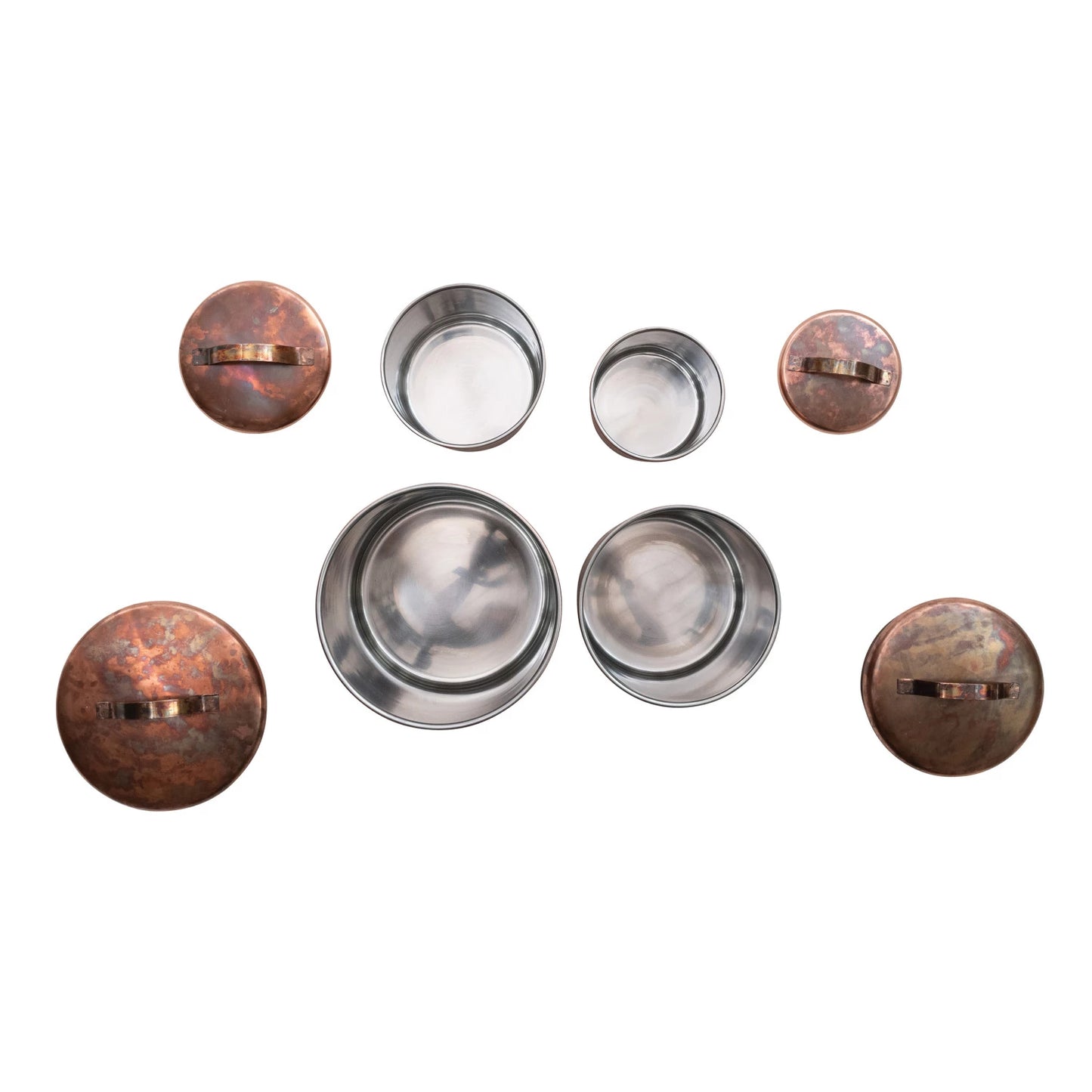 Stainless Steel Canister, Oxidized Copper Finish