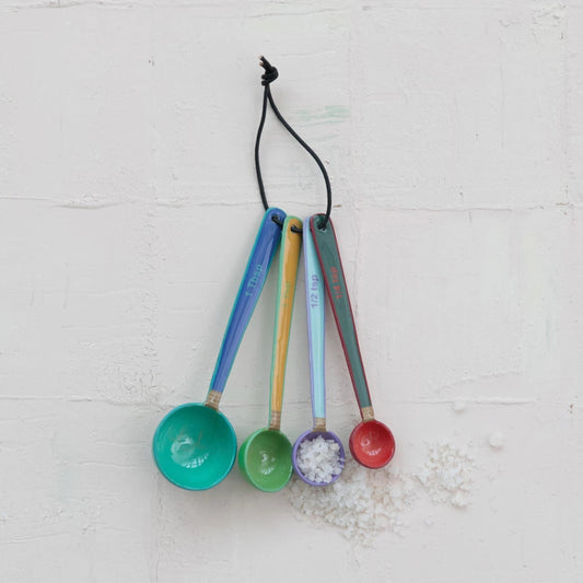 Enameled Stainless Steel Measuring Spoons