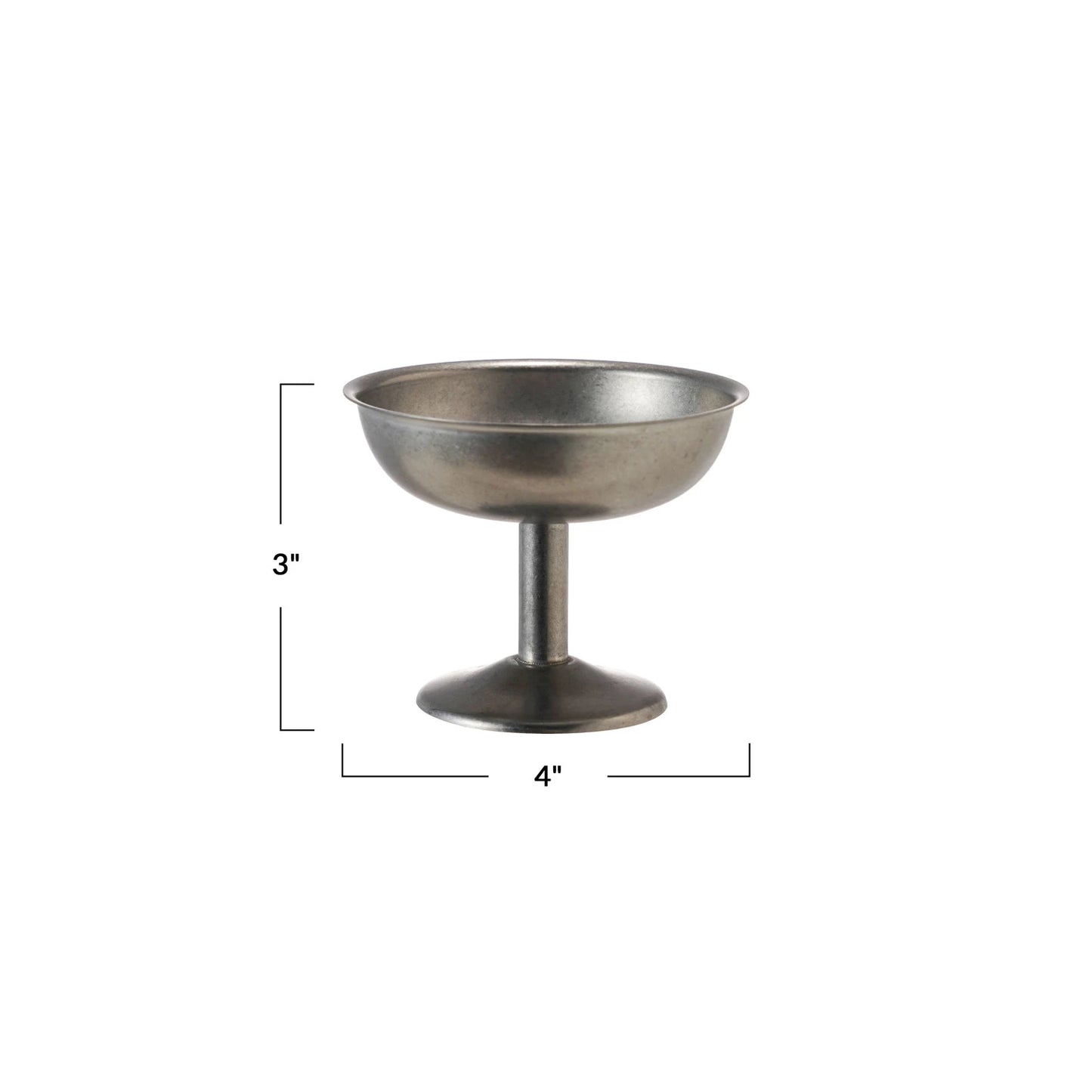 4 oz. Stainless Steel Footed Coupe Glass
