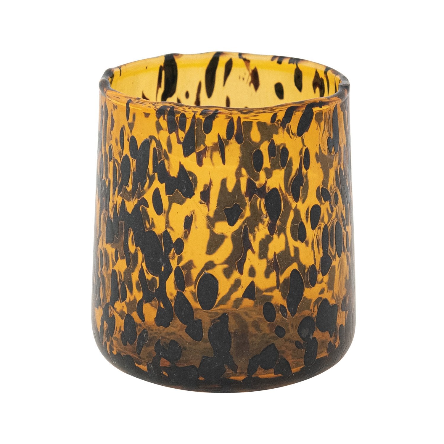 10 oz. Confetti Drinking Glass, Tortoise Shell Finish