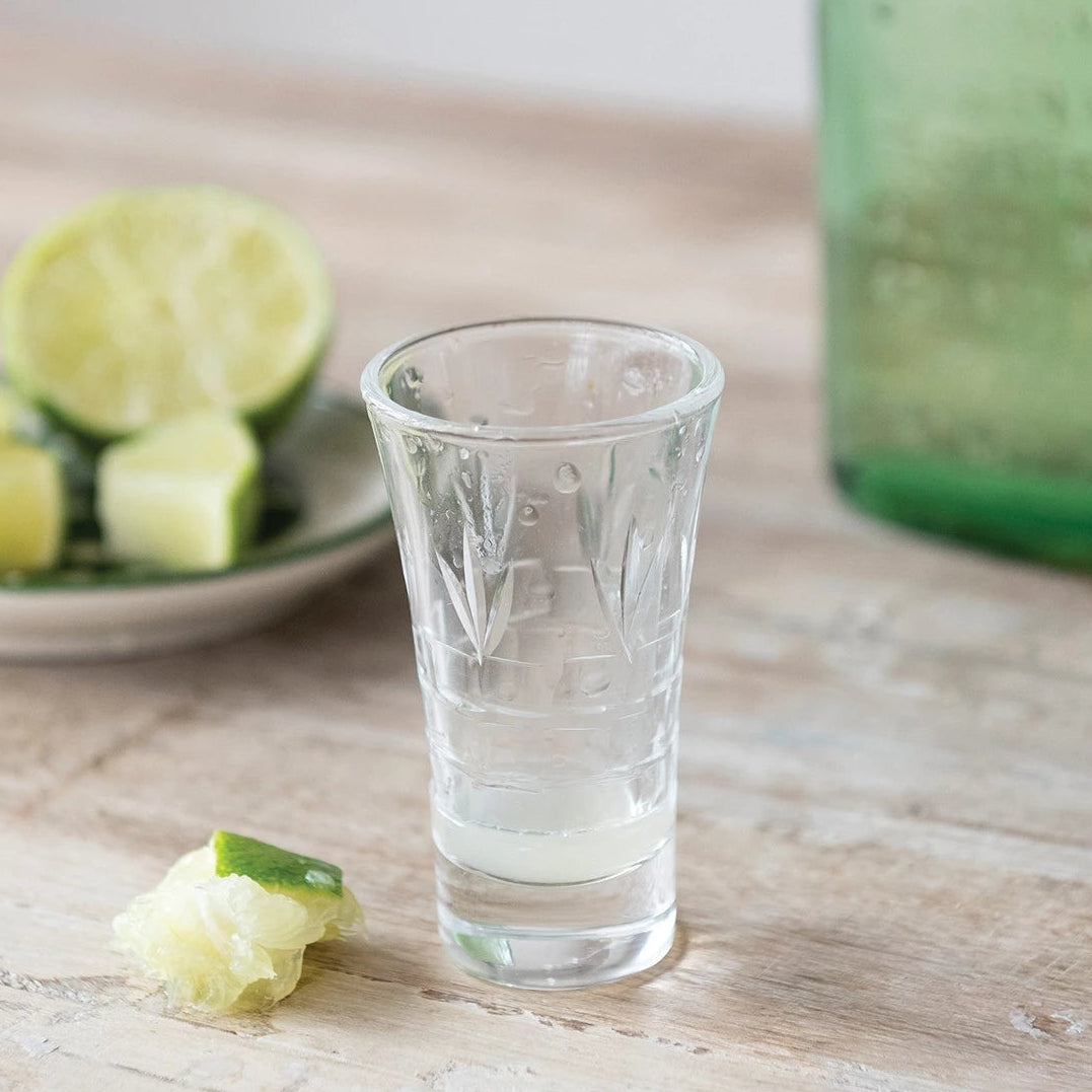 2 oz. Etched Shot Glass