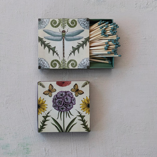 Safety Matches in Matchbox with Animals & Botanicals