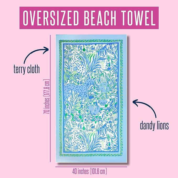 Lilly Pulitzer-Beach Towel Dandy Lions