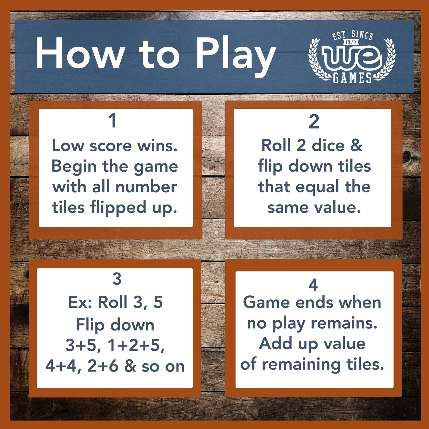Mini 9 Number Shut The Box Game - 5.5 inches