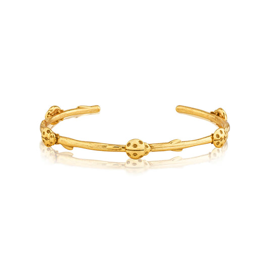 Meadow Ladybug Petite Cuff - Gold