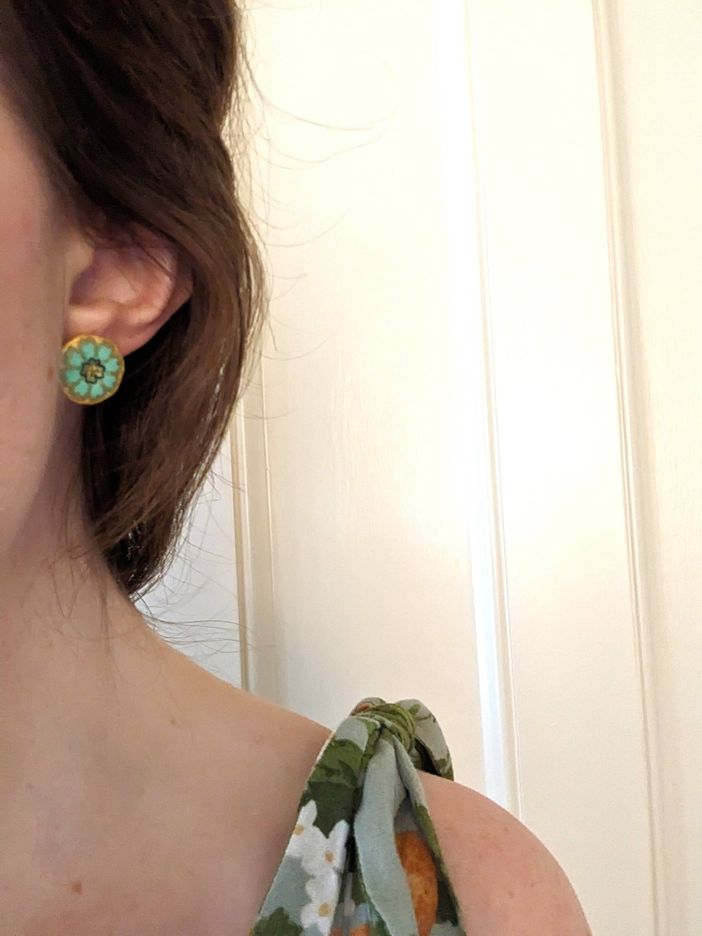 Faye Stud Earring - Mint