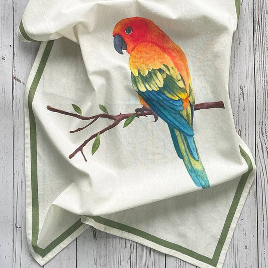 Parrot Floursack Kitchen Towel S/2