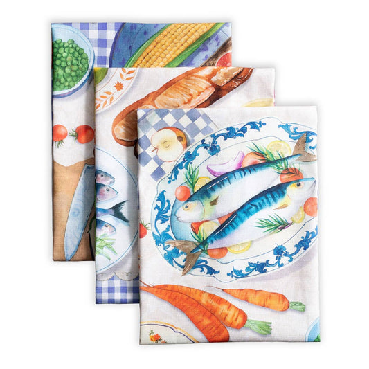 Kitchen Towels Set of 3 - Gourmand