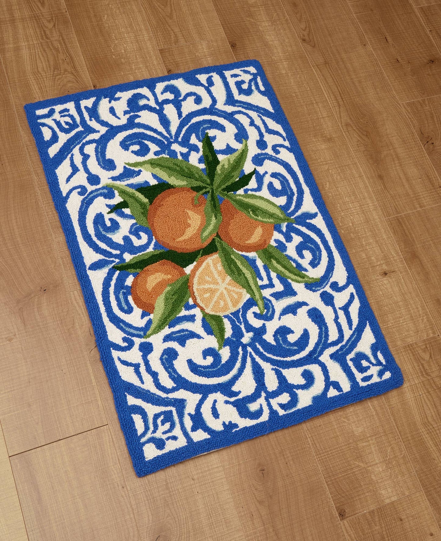 Mediterranean Oranges Hook Rug