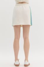 Multicolor Band Jersey Knit Skirt