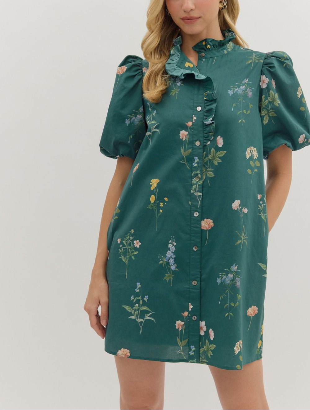 Floral Print Mini Dress