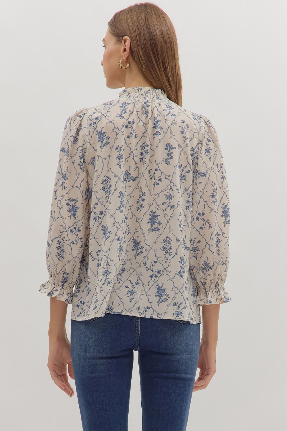 Floral Print Long Sleeve Top
