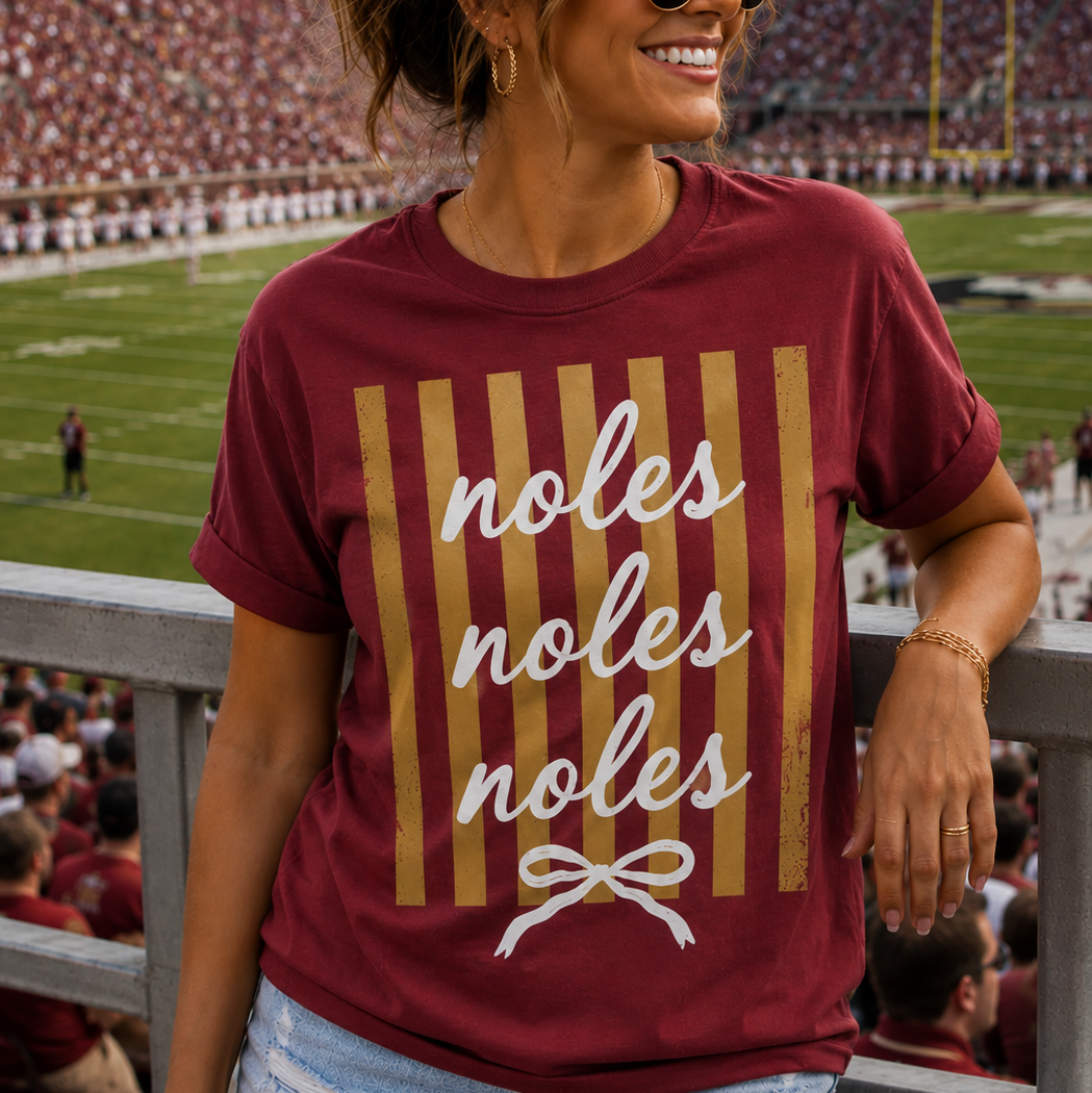 Noles Stripe Graphic Tee