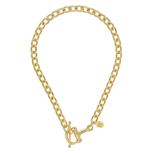 Gold Horse Bit Toggle