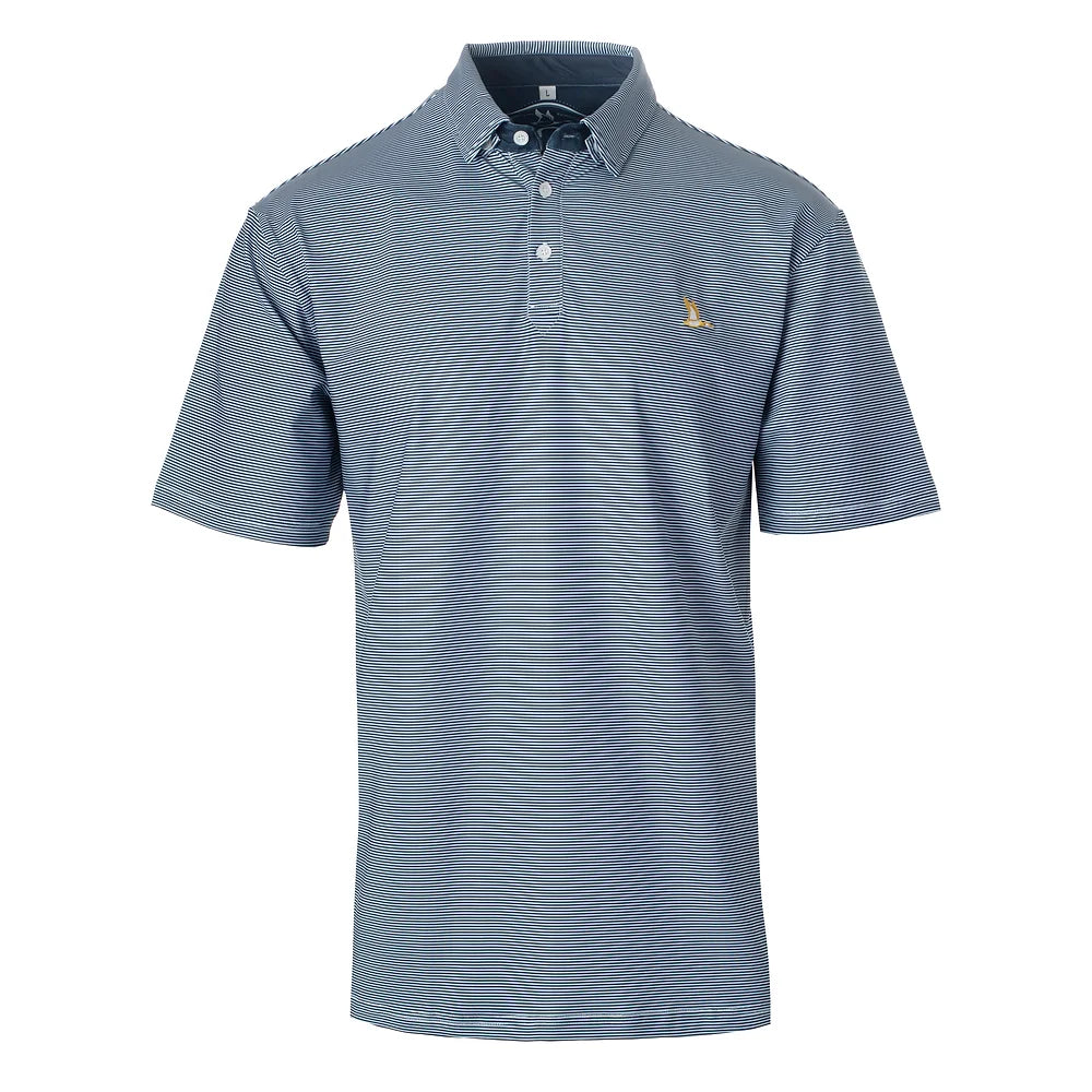 Roost Mallard Polo  - Navy w White
