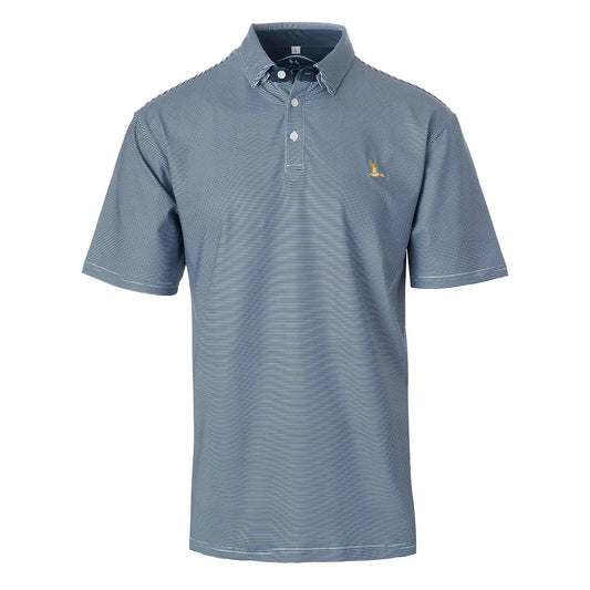 Roost Mallard Polo  - Navy w White