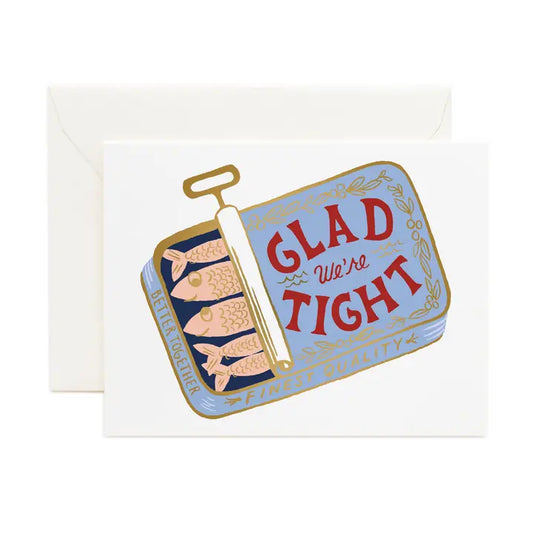 Tight As Sardines Valentine's Day Card