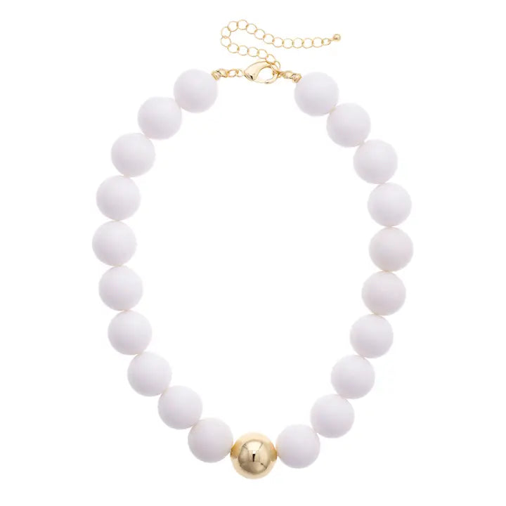 Marjorie Game Day Beaded Necklace