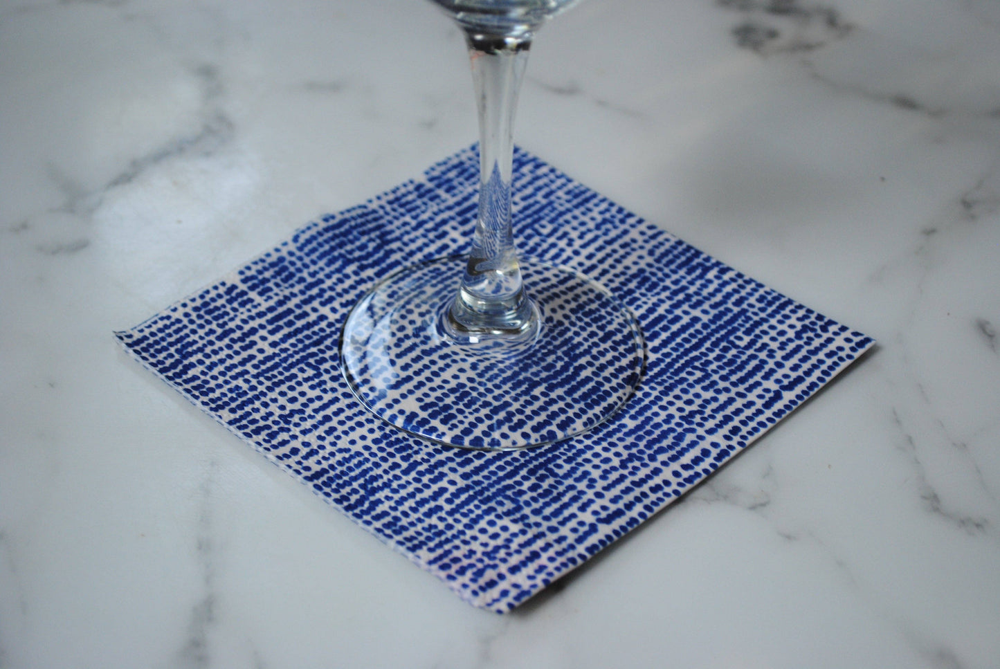 Blue Dots Cocktail Paper Napkins