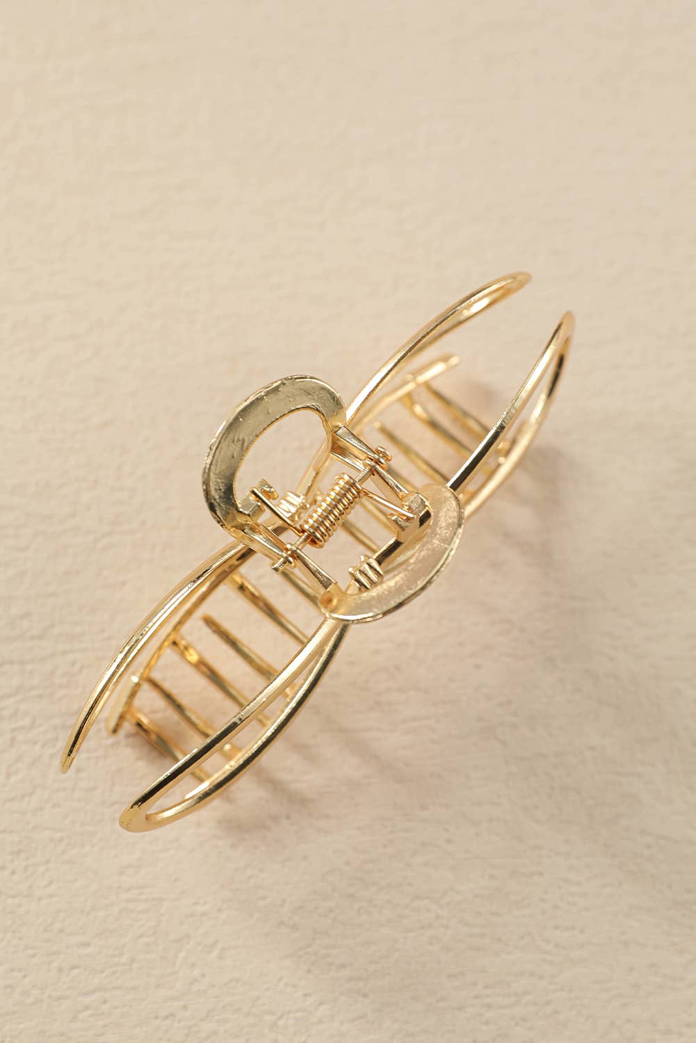 LDC Bowknot Shape Claw Clip: Gold