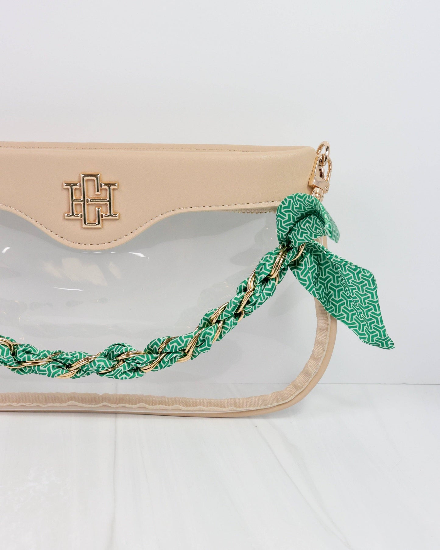 Serafina Scarf Purse Chain Green